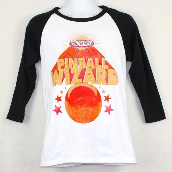 Vintage The Who Tommy Pinball Wizard Baseball Style Shirt Womens Small - Picture 1 of 7